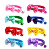 20 pz/lotto Cucciolo di Modo Regolabile Carino Cravatta Del Cane Del Gatto Collare Dell'animale Domestico Campana di Nylon Gattino di Colore Della Caramella Bow Tie Bowknot Likesome