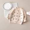 Kinder Pullover Winter Baby Mädchen Pullover Pompom Baumwolle Woolen Kinder Kleinkind Mädchen Strickjacke Gestrickte Baby Kleidung Jungen Pullover