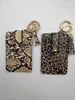 Foreign trade PU leather coin purse accessories animal pattern leopard print tassel pendant keychain