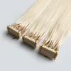 2020 New Product 6d Tip Hair Extensions Second Generation Products Cuticle Aligned Micro Ring Bead Loop Human Hair Extensions 100strands