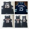 Hommes broderie Bulldogs lycée basket-ball FTS film 15 J. Cole Sticthed maillots taille S-XXL cousu de haute qualité en gros