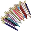 Creative Crystal Glass Kawaii Ballpoint Pen Stor Gem Ball Pen med Stor Diamond 21 Färger Fashion School Office Supplies