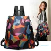Designer-Damen-Einfach-Trend-Studententasche, weich, tragbar, vielseitige Umhängetasche, Schulranzen, vielseitiger Oxford-Rucksack mit weichem, festem Reißverschluss