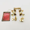 Original Gold Grover Guitar Tuning Pegs Guitar Tuner Machine Head Gold Opened Gear 6pcs 3R + 3L