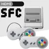 Super Mini SFC NES SUP TV Video Game Players Unterstützung Doppel Gamepads Zwei Spieler Handheld Game Console SFC 621-Spiele mit Kleinkasten