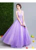 2019 novas fadas de sonhos lavanda vestidos de noite roxo a noiva princesa banquete doce laço apliques longos vestidos de festa de baile 493