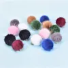 10pcs / lot Perles à billes recouvertes de fourrure en peluche Charmes bricolage Perles de pompe pendentif pour le collier Bracelet Boucle d'oreille Bijoux