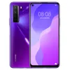 Téléphone portable d'origine Huawei Nova 7 SE 5G 8 Go de RAM 128 Go 256 Go ROM Kirin 820 Octa Core Android 6.5 "Plein écran 64MP AI AR HDR OTG 4000mAh ID d'empreinte digitale visage téléphone portable intelligent