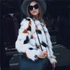 Lanshfifei Kobiety Faux Fur Coat Fluffy Jacket Kobiety Zima Nowy Girlshort Futro Styl Parka Lady Club Płaszcz Plus Rozmiar Płaszcze Zimowe