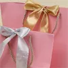 Paper Gifts Bags With Handles Pure Color 10 Colors Clothes Shoe Jewelry Shopping Bag Gift Wrap Recyclable For Packaging 21*7*17cm 1 42jy E1