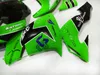 High quality Chinese fairings for Kawasaki Ninja 2006 2007 ZX10R green black motorcycle fairing body parts ZX-10R 06 07 ZX 10R