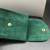 Étui de protection pour montre Rolex, pochette verte lisse de haute qualité, cadeau de poche 12 8 cm229N