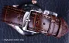 ForSining Skeleton Steampunk armbandsur Brown äkta läderband Män Mekanisk självvindklocka Top Brand Luxury Automatic264o