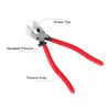 Pliers Heavy Duty Key Fob Tool, Metal Glass Running With Flat Jaws, Studio Attach Rubber Tips Perfect For