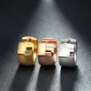 JUWELEN Goudkleurige Oorbellen Eenvoudig Ontwerp Mode Roestvrij Staal Brincos Sieraden voor Vrouwen Engagement Gift GTE11212o