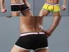 Erkekler boxer külot U dışbükey tasarım erkek iç çamaşırı toptan boyshort erkek pamuk 3 adet / grup