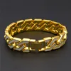 Cuban Link Bracelet for Mens Tops品質ポップクラブアクセサリーアイスアウトヒップホップブレスレットゴールドシルバーメッキバングルジルコンチェーン