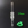 Nieuwe 10mm 14mm 18mm Quartz TIP TITANIUM TIP NAIL VOOR MINI GLAS PIREES KIT MET GRATIS PLASTIC KECK CLIPS QUARTZ NAIL TITANIUM NAIL