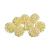 Artificial Flower Head 50pcs / Lot 4.5cm Hydrangea Handgjorda Bröllopsfest Heminredning DIY Wreath Gift Scrapbook Craft Flower EEA379