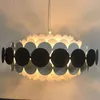 Nordic Creative Metal Living Room LED żyrandol Proste Pokój dziecięcy Sypialnia Designer Model Room Hotel Round Chandelier