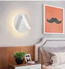 Nordic LED-vägglampa med omkopplare 3W Spotligh 6W Bakgrundsbelysning Gratis Rotation Sconce Inomhus Vägglampa För Hem Sovrum Sängljus