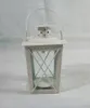 Metal Candle Holder Small Iron Lantern Shaped Candle Holders Black White Color