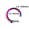 유행 코 링 바디 피어싱 보석 패션 보석 스테인레스 스틸 코 열기 후프 링 귀걸이 스터드 가짜 코 반지 비 피어싱 반지