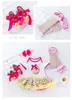 Baby Meisjes Pasen Kleding Outfits My First Pasen Tutu Rok Bodysuit + schoenen + been Warmer + Hoofdband 4pcs / Set Kinderkleding Z11