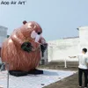 4 m lång jätte Uppblåsbar bäver/uppblåsbar casterfiber/Uppblåsbar amerikansk bäver till salu och reklam tillverkad i Kina