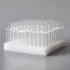 100pcs/box 78mm Glass Smoking Pipe Cigarette Shape Tobacco Pipe Clear Glass Pipe Glass Oil Burner