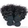 Cheveux vierges brésiliens Vague d'eau 4 Bundles Double trames Extensions de cheveux humains humides et ondulés Tisse 10-28 pouces disponibles, DHL gratuit