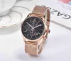 2021 Luxury Mens Klockor All Pointer Arbete Funktionell Chronograph Quartz Watch Rostfritt Stål Strål Vattentät Designer Stopp Watch