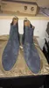 Designer-Elastic Nubuck Leather Boots Casual Personlighet Äkta läder Högkvalitativa Fötter Skor