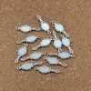 150pcs/lotアンティークシルバーアロイデビルミラーチャームチャームジュエリー用ブレスレットネックレスDIYアクセサリー10x27mm A-588