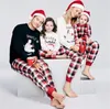 Famille Noël Pyjamas Bébé Pyjamas Ensembles De Vêtements De Nuit Enfants Hiver Enfants Famille Look Vêtements Assortis Mère Père Fils Filles Tenues