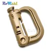 10 pz/lotto Molle Zaino Tattico EDC Grillo Moschettone Snap D-Ring Clip Portachiavi Fibbia di Bloccaggio