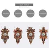 Cuckoo Wall Clock Bird Alarm Clock Wood Hanging Clock Time for Home Restaurant Unicorn Decoration Art Vintage Swing Living Room