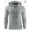 More colors Hooded Sweatshirts Men Long-sleeved Plaid Jacquard Weaving Mens Hoodie Comfortable Soft Leisure Coat Trendy Sports Daily