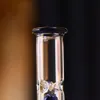 Blå filter tjockt glas bong rök shisha vattenrör rökning hookah sätter högkvalitativ konst vas