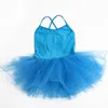 Stage Wear Swan Lake Gymnastique Justaucorps pour filles Ballet Tutu Jupes Robe Enfants Sans manches Costumes de danse lyrique Enfants Lycra Combinaison1