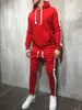 Erkekler için 2019 Eşofman 2 Parça Set Yeni Moda Ceket Spor Erkekler Eşofman Hoodie Bahar Sonbahar Erkekler Marka Giysileri Hoodies + Pantolon