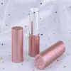 Guscio di rossetto per rossetto a tubo tondo in oro rosa opaco 3.5G 12.1 Materiali di imballaggio per trucco spot