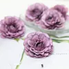 5cm / 200pcs Små konstgjorda Azalea Rose Peony Flower Head DIY Wedding Flowers Wall Arch Wreath Garland Home Decor Floral Props