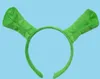 Hot Halloween Children Adult Show Hair Hoop Shrek Hairpin Ears Headband Head Circle Party Costume Item Masquerade Party Supplies