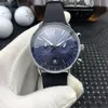 ファッションメンズウォッチブルーAR11105 Quartz wristwatchナチュラルレザーメンズウォッチトップブランド時計豪華な時計ミリタリースポーツクロノグ8214923