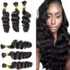 Cabelo brasileiro Bulk Braiding Loose Wave Sem Wet Micro Hair Bulkes