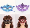 Cadılar bayramı Prenses Cosplay Maske Noel Taç Balo Masquerade Maskeleri Mardi Gras Venedik Dans Partisi Kaplama Maske