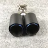 High quality Y model Exhaust Pipe Stainless Steel Muffler tip Fit for all cars Carbon fiber Tailpipe