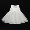 Robes de baptême pour bébés filles avec chapeau en dentelle, sans manches, robe de baptême pour nouveau-né, robe de princesse pour filles, robe de mariage7844539