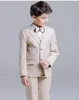 Champagne Boys Formal OccasionTuxedos Notch Lapel Two Button Center Vent Kids Wedding Tuxedos Child Suit (Jacket+Pants+Tie+Vest) 21